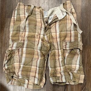 Casual Plaid Cargo Shorts for Men